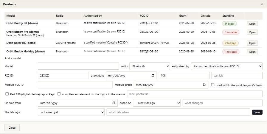 Sideband with its example records in it
