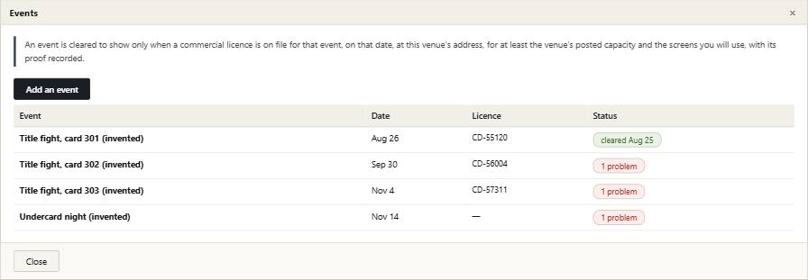 Simulcast with its example records in it
