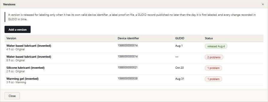 Slate with its example records in it